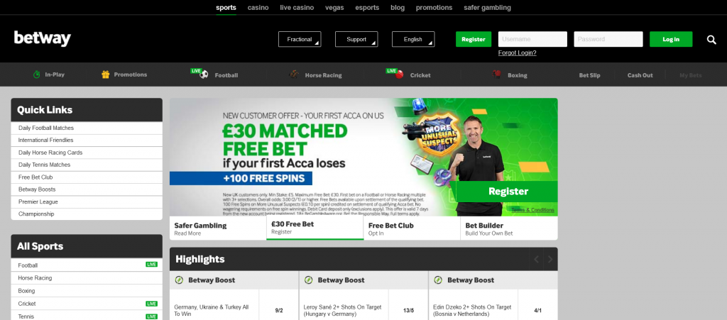 Betway Betting