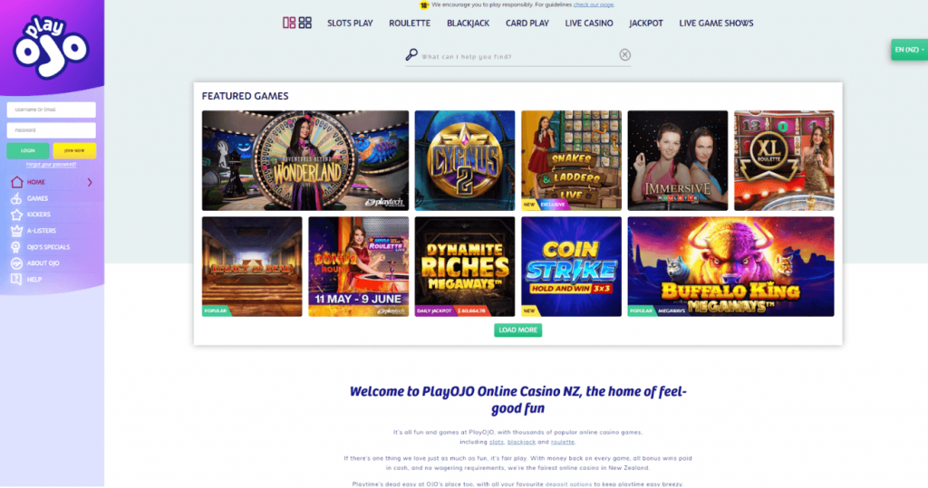 Playojo Casino Review